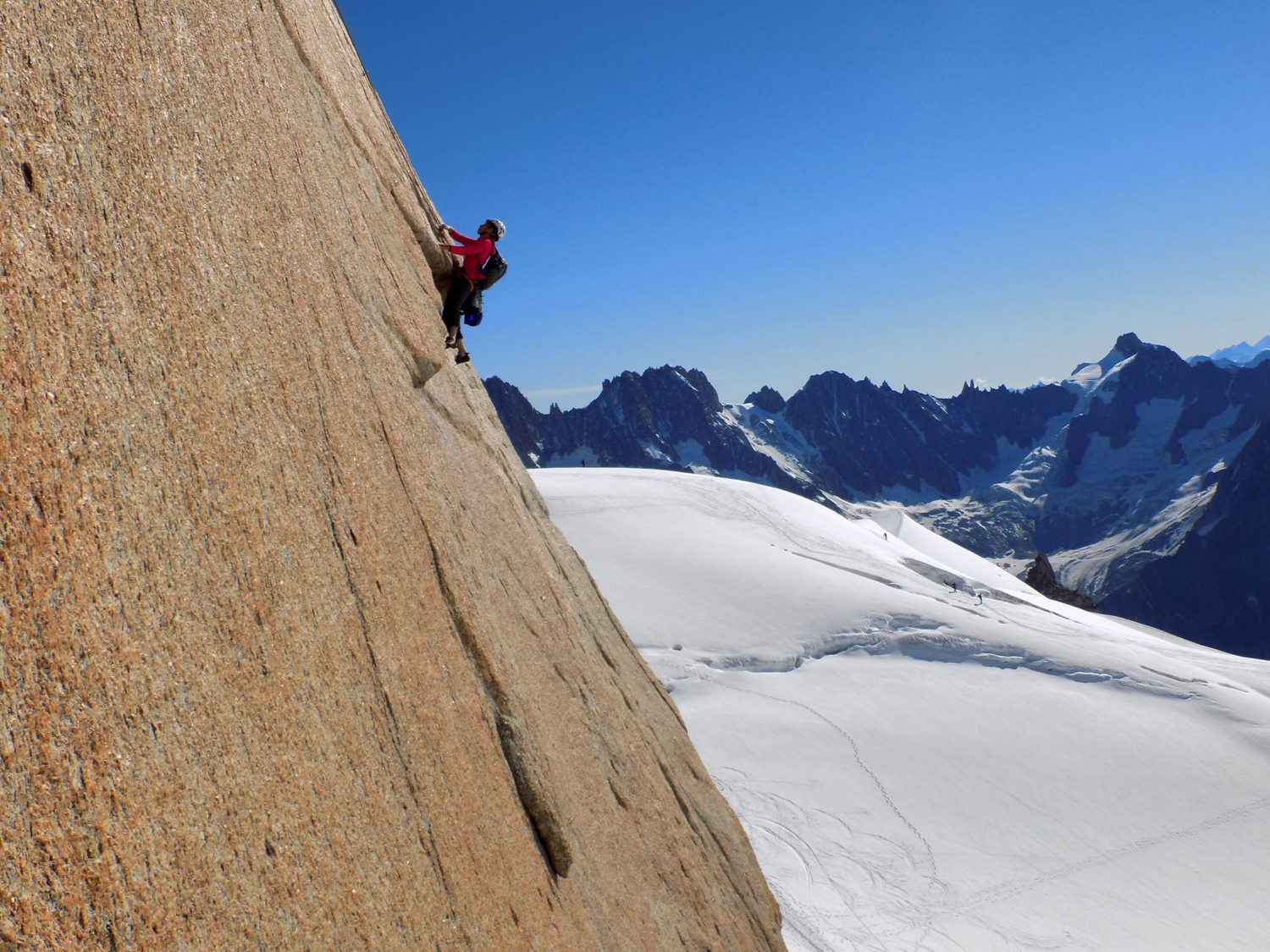 Flo_Voie Contamine à l'Aiguille du Midi